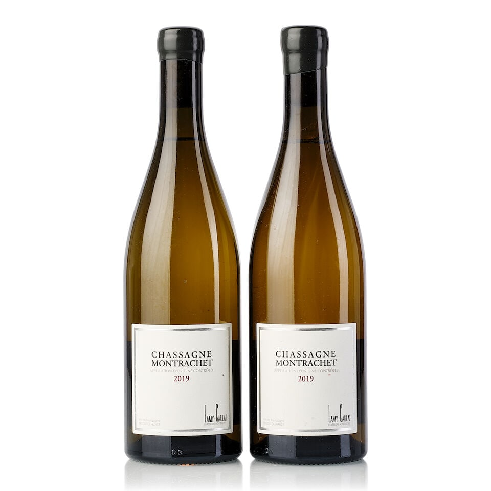 Domaine Lamy-Caillat Chassagne Montrachet, 2019 (2x 750ml): Domaine Lamy-Caillat Chassagne Montrachet, 2019 (2x 750ml) Region: Burgundy Label: 1x slightly nicked, 1x slightly marked For further information on this lot please visit Bonhams.com For further infor