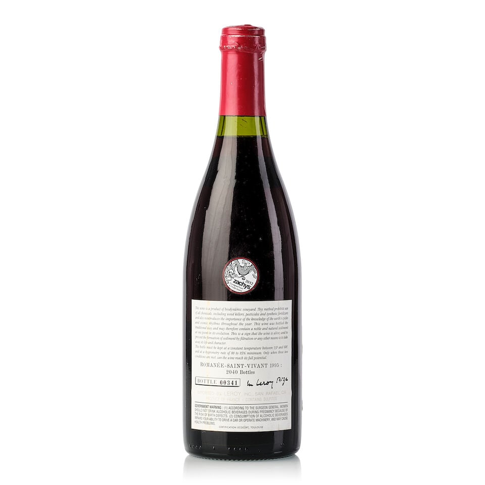 Domaine Leroy Romanée St. Vivant, 1995 (1x 750ml) - 2