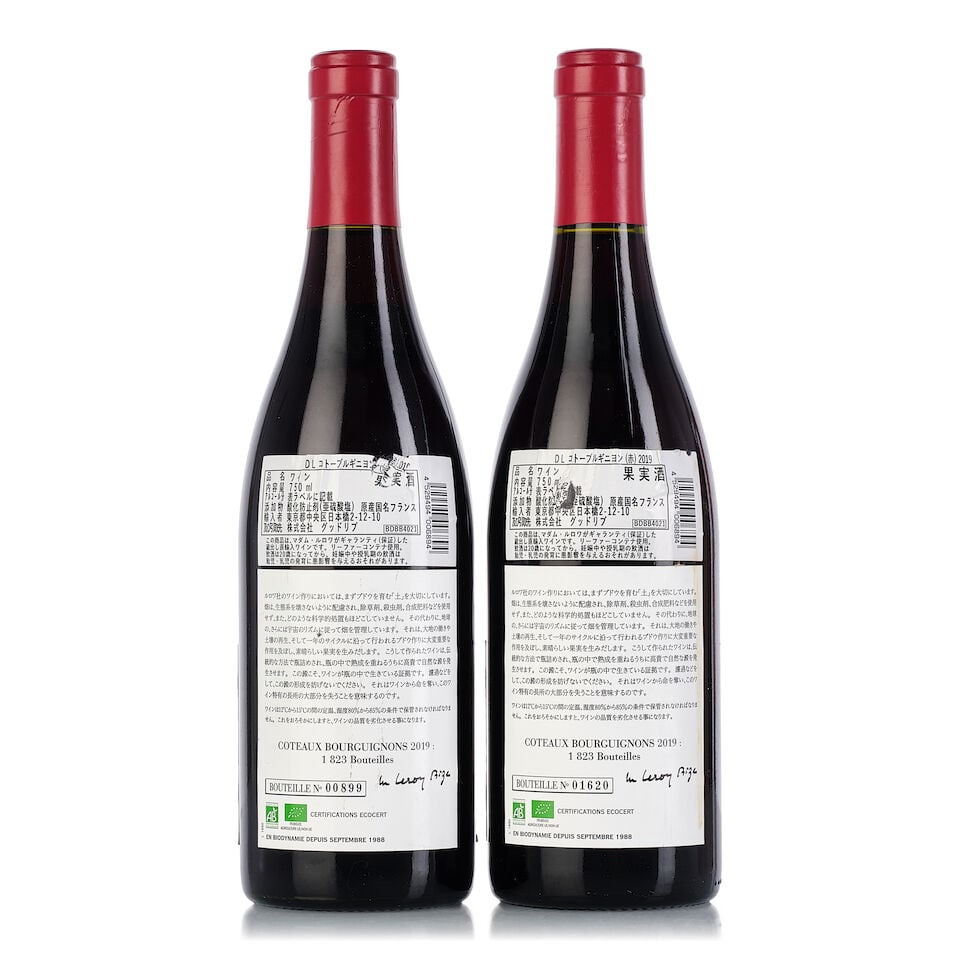 Domaine Leroy Coteaux Bourguignons, 2019 (2x 750ml) - 2