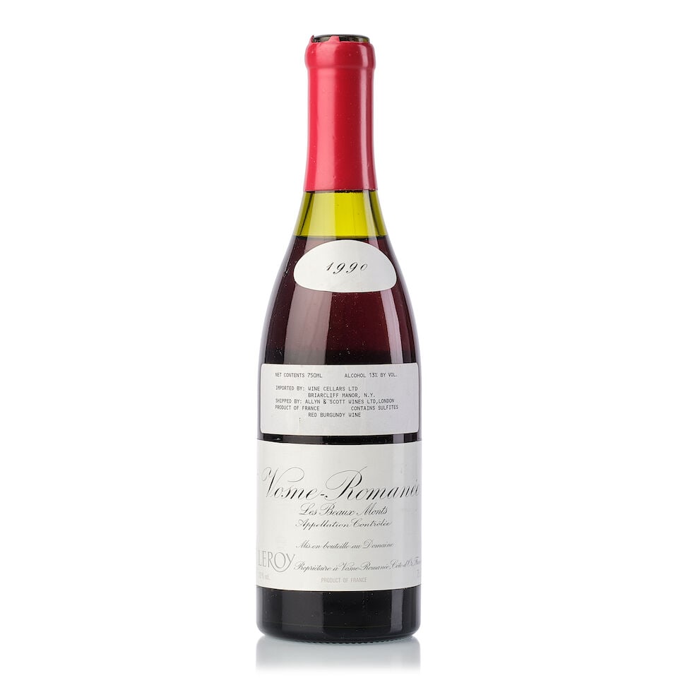 Domaine Leroy Vosne Romanée Les Beaux Monts, 1990 (1x 750ml) (1 of 3)