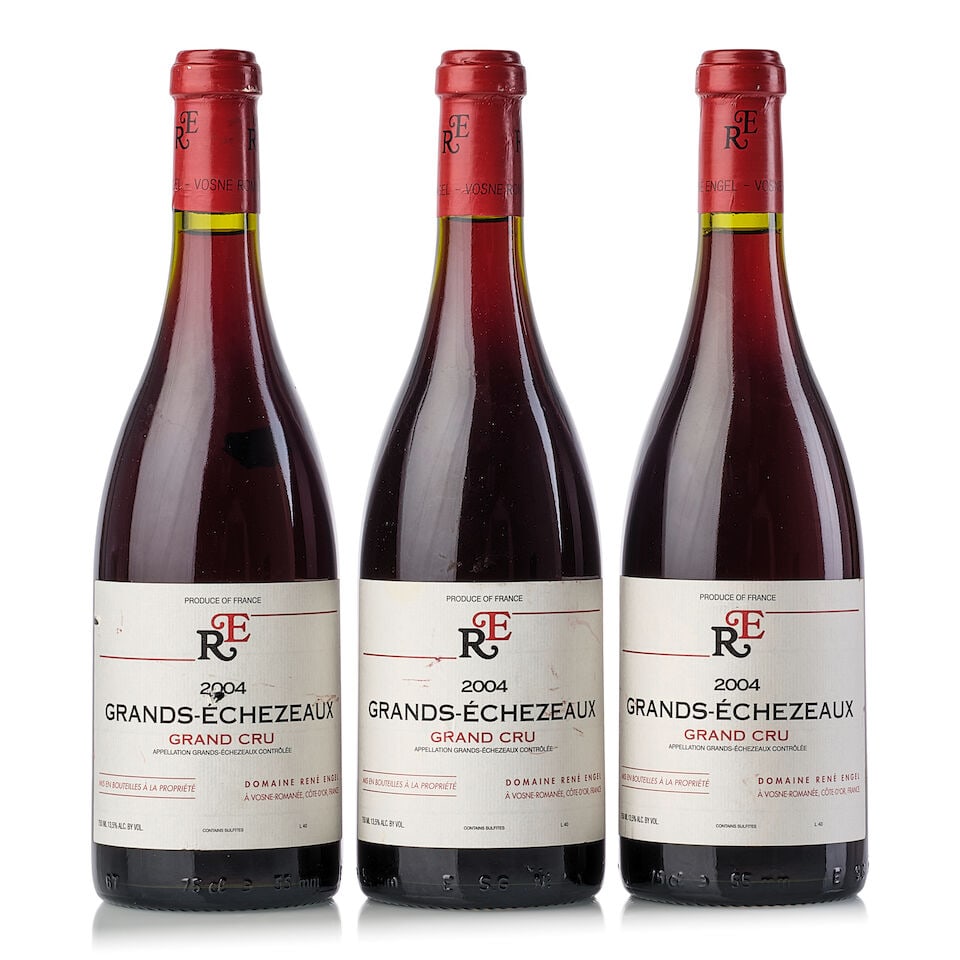 Domaine René Engel Grands Echézeaux, 2004 (3x 750ml): Domaine René Engel Grands Echézeaux, 2004 (3x 750ml) Region: Burgundy Capsule: 2x slightly scuffed Label: 3x slightly marked, 1x slightly nicked For further information on this lot please vi