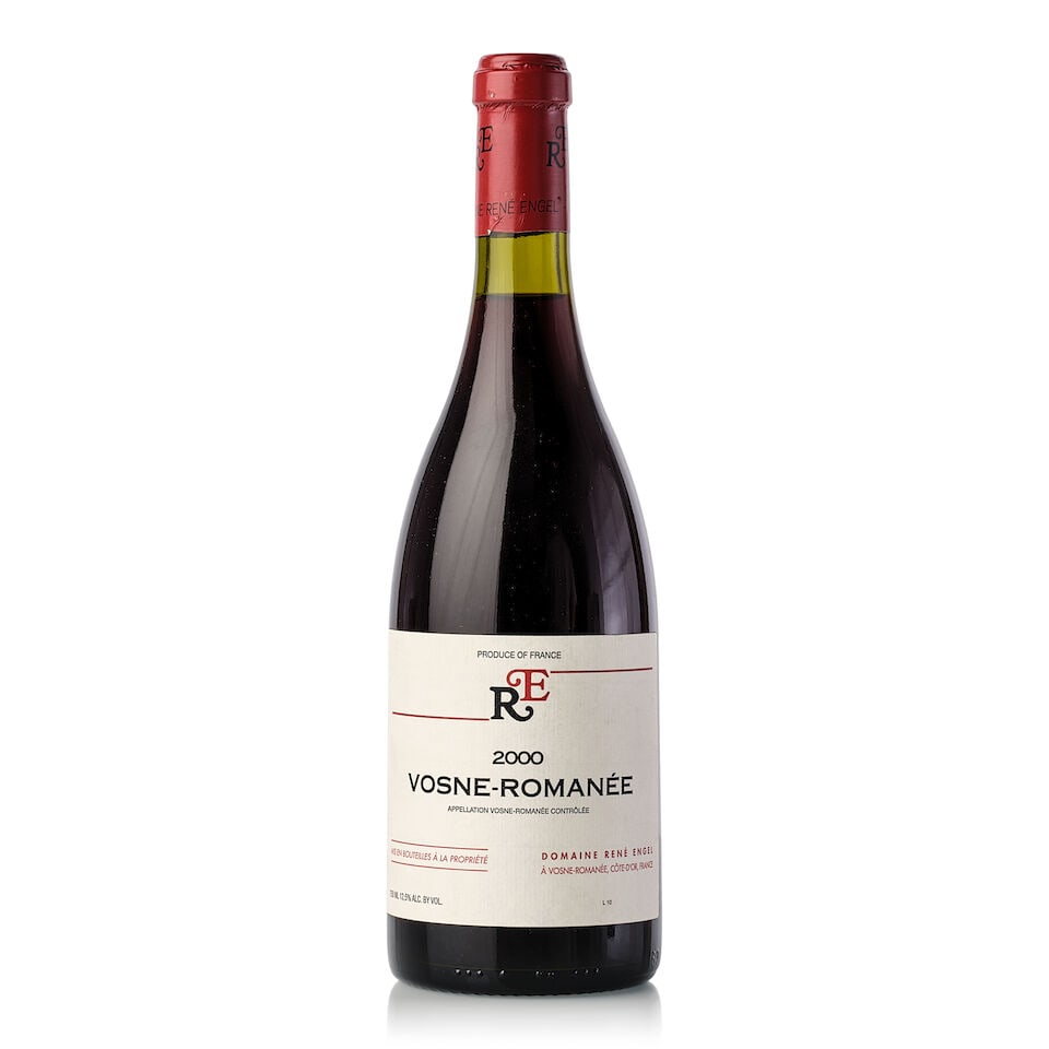 Domaine René Engel Vosne Romanée, 2000 (1x 750ml): Domaine René Engel Vosne Romanée, 2000 (1x 750ml) Region: Burgundy Fill Level: 2.5cm Capsule: slightly scuffed Cork: slightly depressed Label: slightly bin-soiled For further information on 