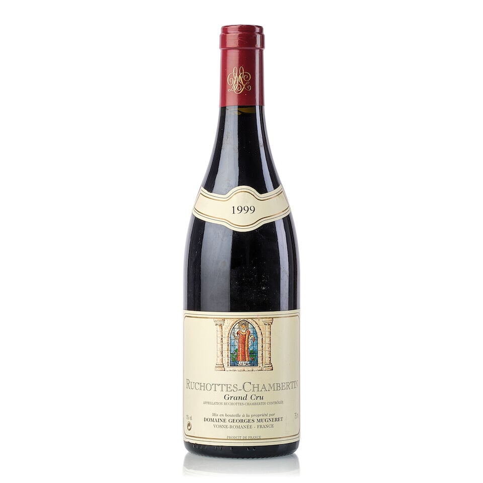 Georges Mugneret Gibourg Ruchottes Chambertin, 1999 (1x 750ml): Georges Mugneret Gibourg Ruchottes Chambertin, 1999 (1x 750ml) Region: Burgundy Fill Level: 0.5cm Capsule: scuffed Label: slightly scuffed label and vintage tag For further information on this lot ple