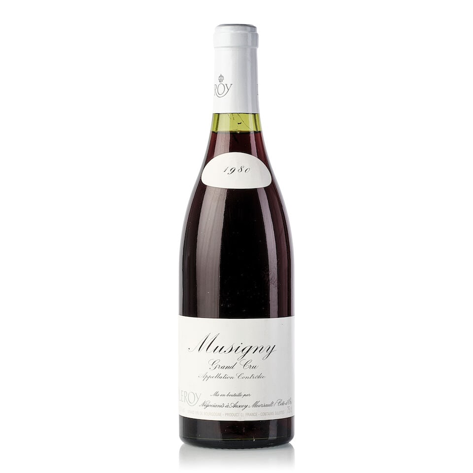 Maison Leroy Musigny, 1980 (1x 750ml): Maison Leroy Musigny, 1980 (1x 750ml) Region: Burgundy Fill Level: 1cm Cork: slightly depressed For further information on this lot please visit Bonhams.com For further information about this lot plea
