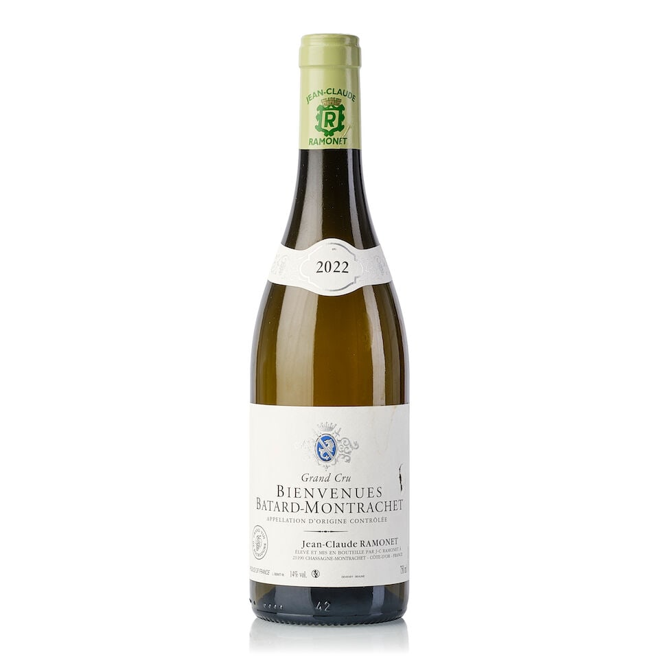 Jean Claude Ramonet Bienvenues Bâtard Montrachet, 2022 (1x 750ml): Jean Claude Ramonet Bienvenues Bâtard Montrachet, 2022 (1x 750ml) Region: Burgundy Label: nicked For further information on this lot please visit Bonhams.com For further information about this lo