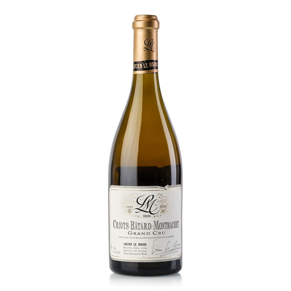 Lucien Le Moine Criots Bâtard Montrachet, 2020 (1x 750ml): Lucien Le Moine Criots Bâtard Montrachet, 2020 (1x 750ml) Region: Burgundy Label: nicked For further information on this lot please visit Bonhams.com For further information about this lot please