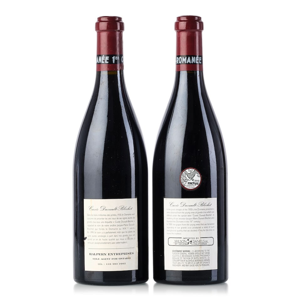 Domaine de la Romanée-Conti Vosne Romanée 1er Cru Cuvée Duvault Blochet, 1999 (2x... - 2