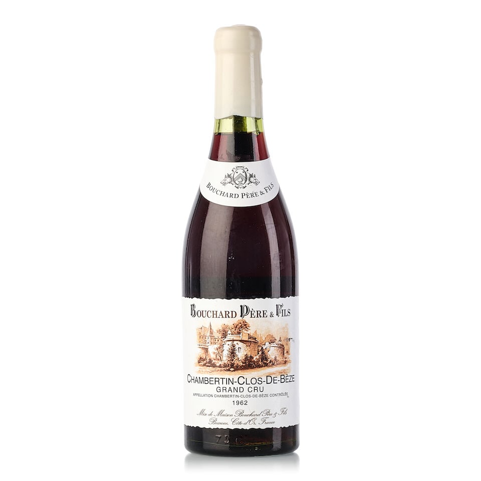Domaine Bouchard Père et Fils Chambertin Clos de Bèze, 1962 (1x 750ml): Domaine Bouchard Père et Fils Chambertin Clos de Bèze, 1962 (1x 750ml) Region: Burgundy Fill Level: 1cm Capsule: wax capsule Label: slightly marked, slightly torn Miscellaneous: Released in 