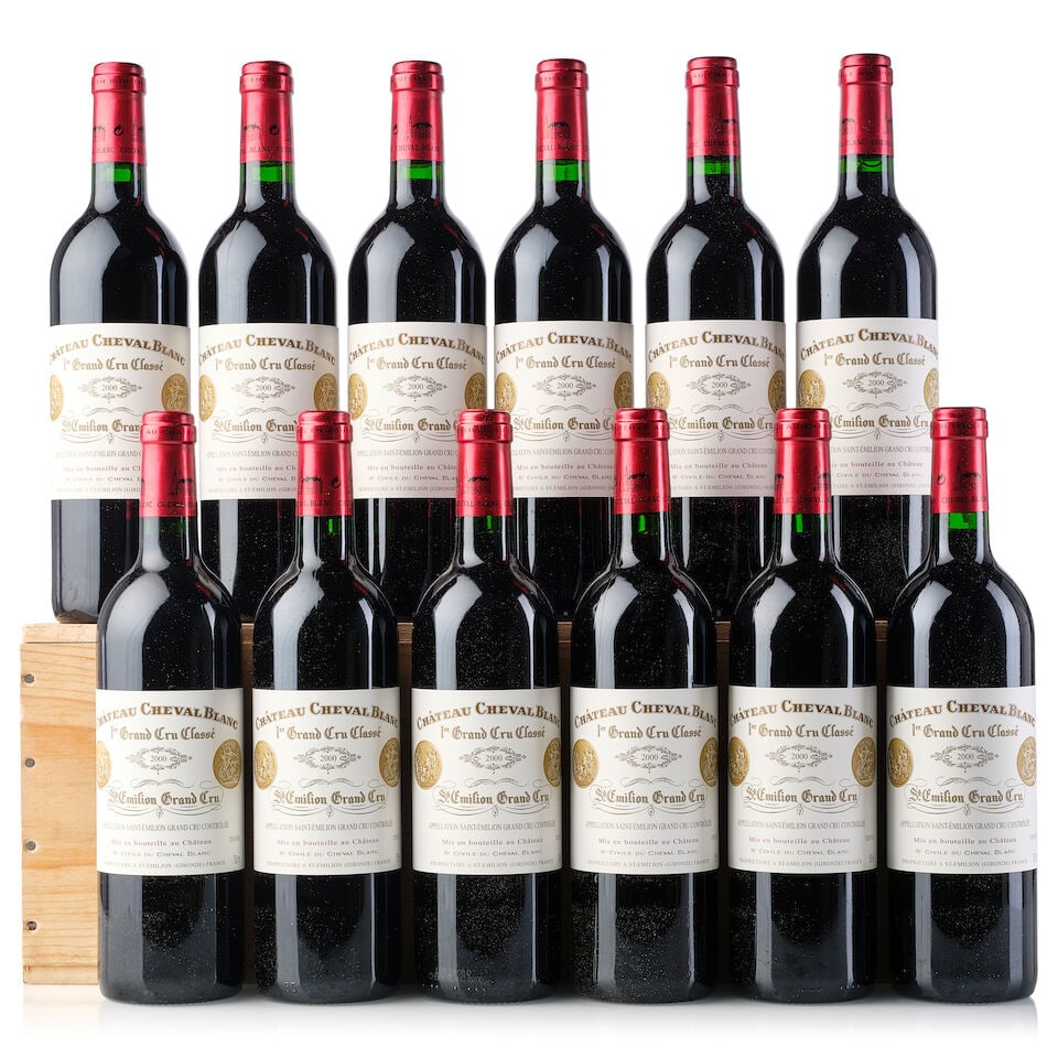 Château Cheval Blanc, 2000 (12x 750ml): Château Cheval Blanc, 2000 (12x 750ml) Region: Bordeaux Fill Level: 12x into neck Packaging: owc For further information on this lot please visit Bonhams.com For further information about this lo