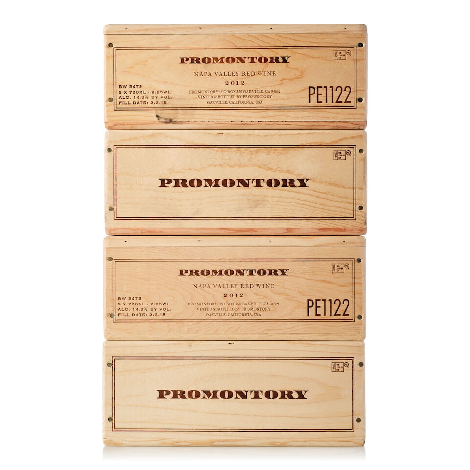 Promontory, 2012 (12x 750ml): Promontory, 2012 (12x 750ml) Region: United States Packaging: 4owc3 For further information on this lot please visit Bonhams.com For further information about this lot please visit the lot listing