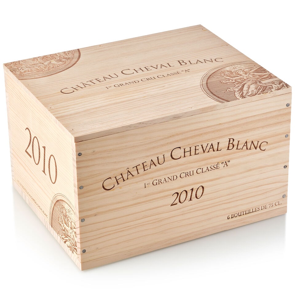 Château Cheval Blanc, 2010 (6x 750ml): Château Cheval Blanc, 2010 (6x 750ml) Region: Bordeaux Packaging: owc For further information on this lot please visit Bonhams.com For further information about this lot please
