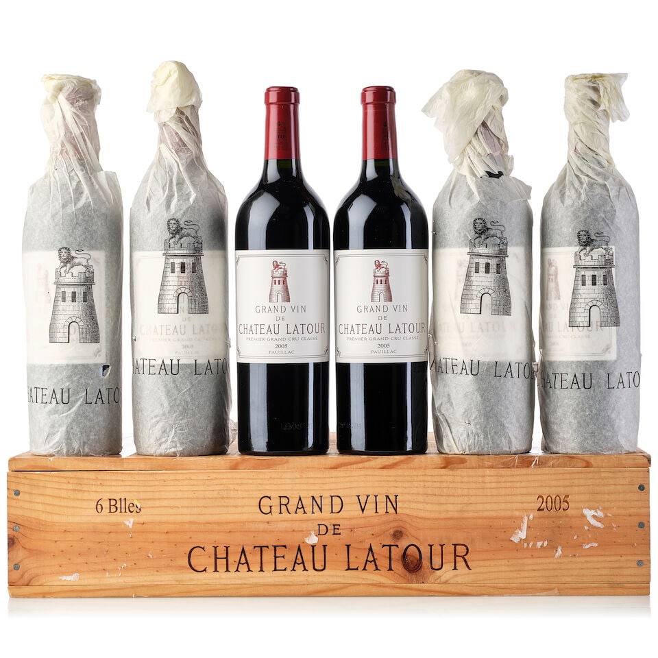 Château Latour, 2005 (6x 750ml): Château Latour, 2005 (6x 750ml) Region: Bordeaux Packaging: owc For further information on this lot please visit Bonhams.com For further information about this lot please