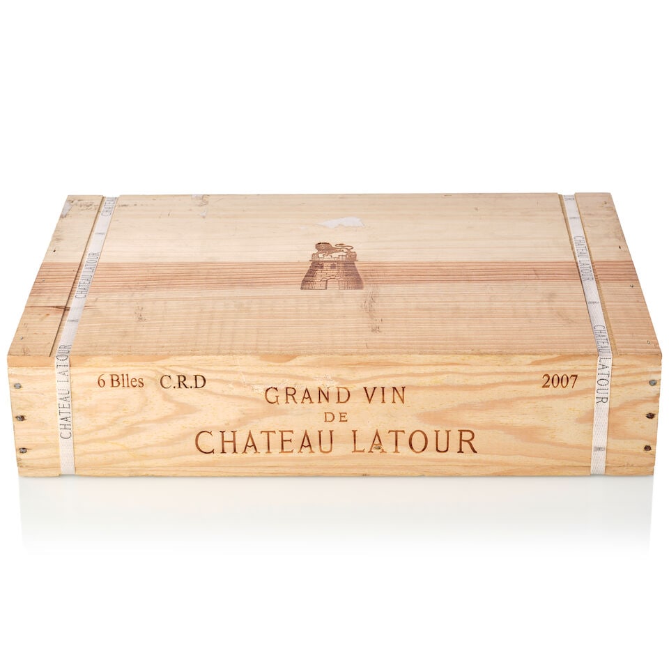 Château Latour, 2007 (6x 750ml): Château Latour, 2007 (6x 750ml) Region: Bordeaux Packaging: owc6, banded For further information on this lot please visit Bonhams.com For further information about this lot please
