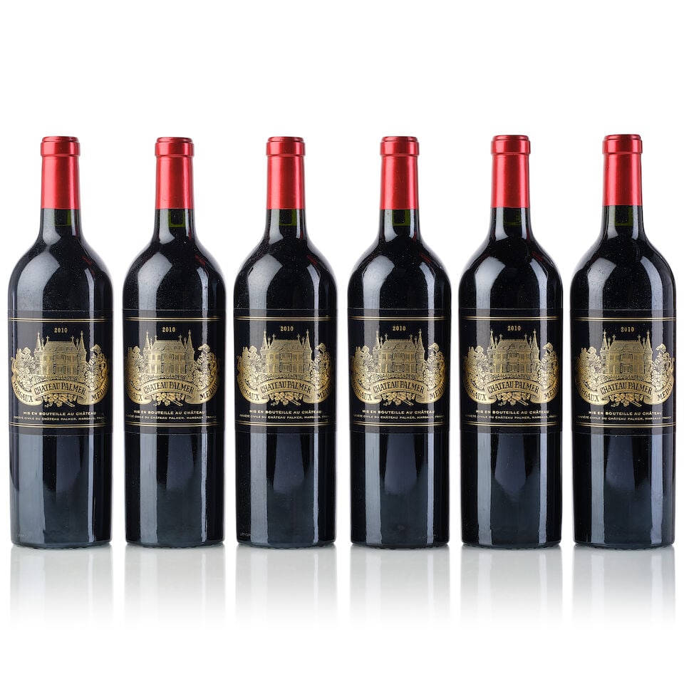 Château Palmer, 2010 (6x 750ml): Château Palmer, 2010 (6x 750ml) Region: Bordeaux Capsule: 6x with prooftags For further information on this lot please visit Bonhams.com For further information about this lot please