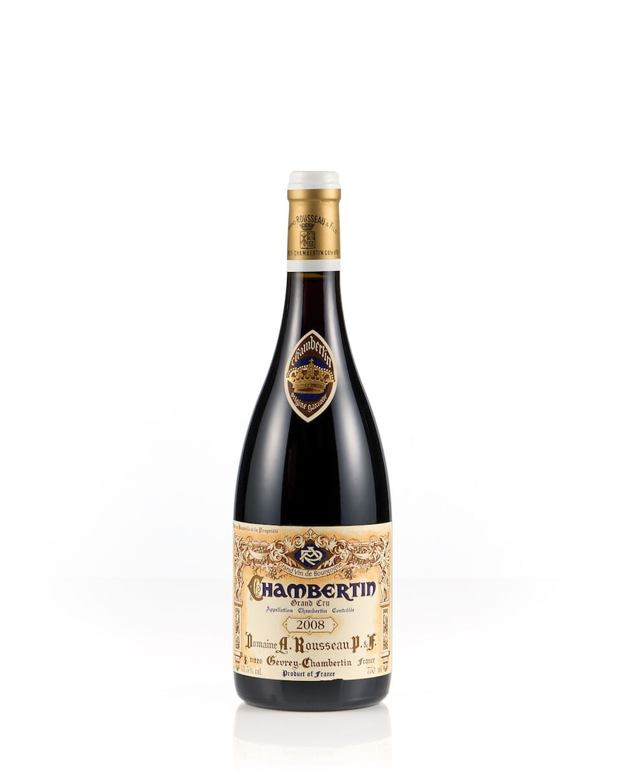 Domaine Armand Rousseau Chambertin, 2008 (1x 750ml): Domaine Armand Rousseau Chambertin, 2008 (1x 750ml) Region: Burgundy Label: slightly scuffed For further information on this lot please visit Bonhams.com For further information about this lot please