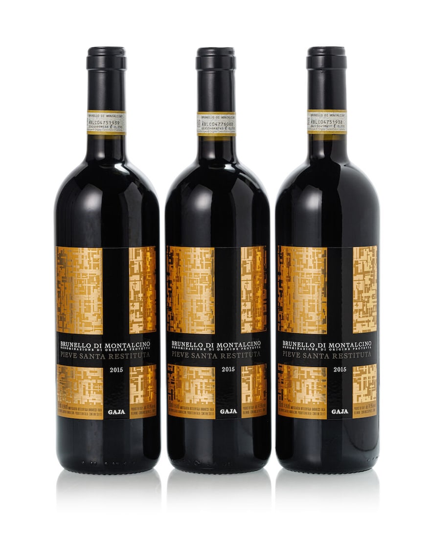 Gaja Pieve Santa Restituta Brunello di Montalcino, 2015 (3x 750ml): Gaja Pieve Santa Restituta Brunello di Montalcino, 2015 (3x 750ml) Region: Italy For further information on this lot please visit Bonhams.com For further information about this lot please