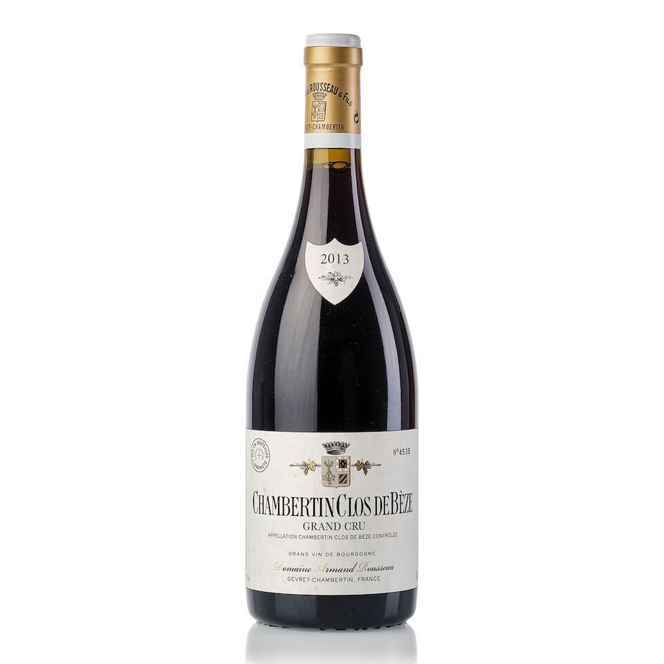 Domaine Armand Rousseau Chambertin Clos de Bèze, 2013 (1x 750ml): Domaine Armand Rousseau Chambertin Clos de Bèze, 2013 (1x 750ml) Region: Burgundy Label: slightly bin-soiled Miscellaneous: 1131 bottles produced; Japan Importer strip For further information on 