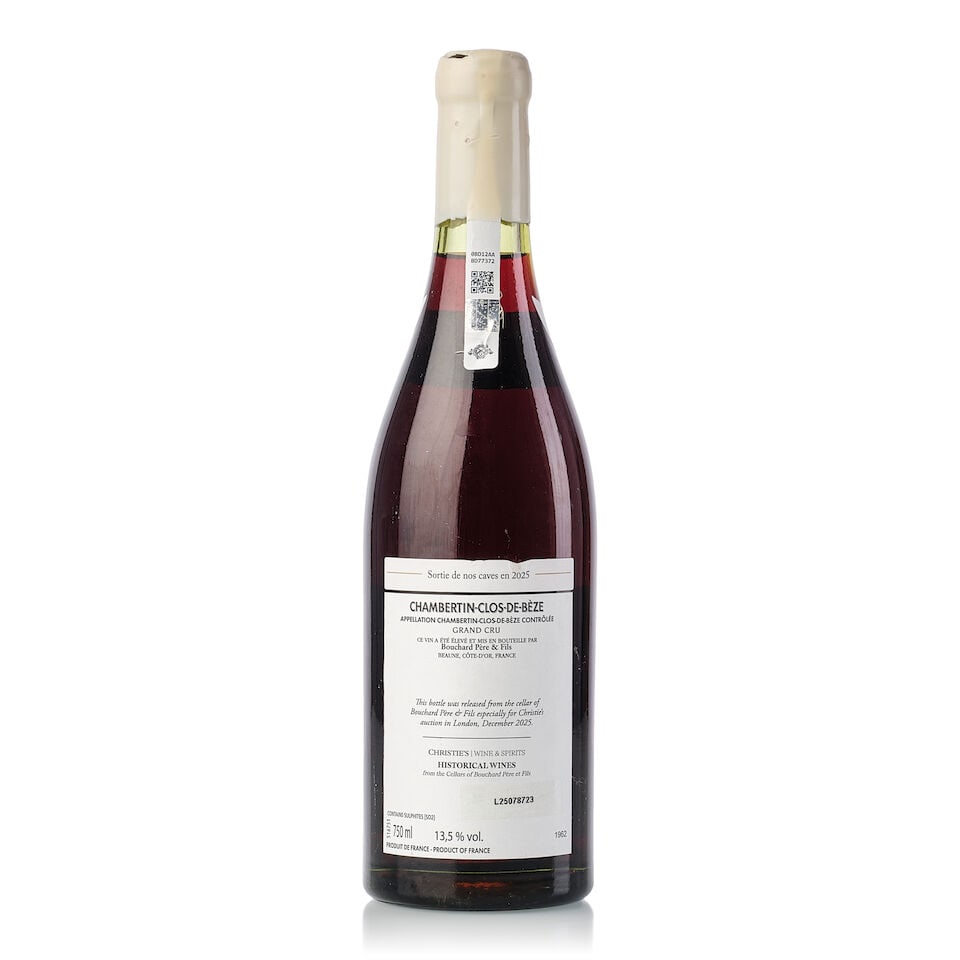 Domaine Bouchard Père et Fils Chambertin Clos de Bèze, 1962 (1x 750ml) - 2