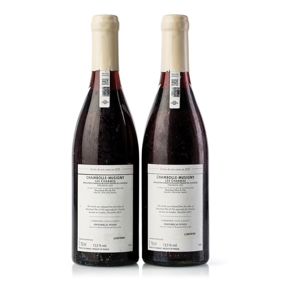 Domaine Bouchard Père et Fils Chambolle Musigny Les Charmes, 1959 (2x 750ml) - 2