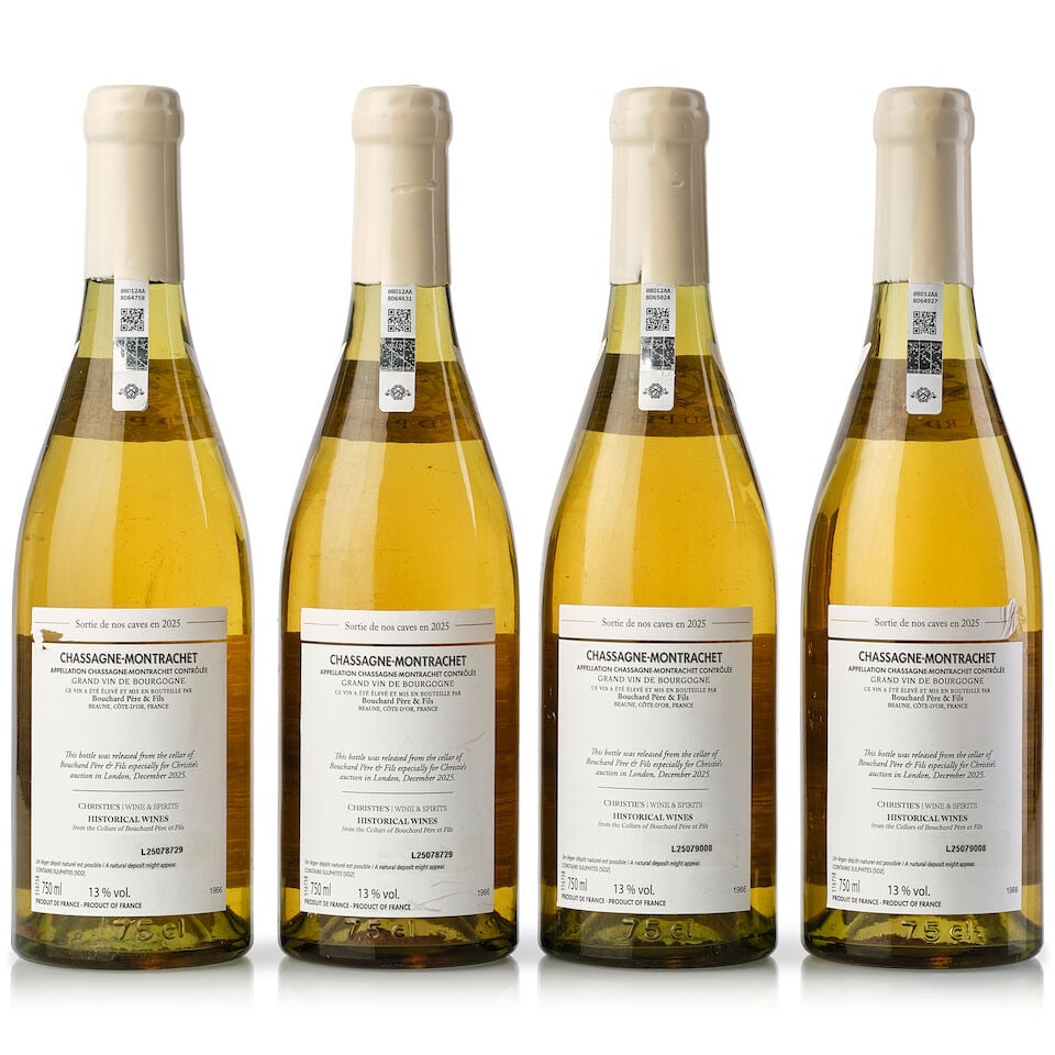 Domaine Bouchard Père et Fils Chassagne Montrachet, 1966 (4x 750ml) - 2