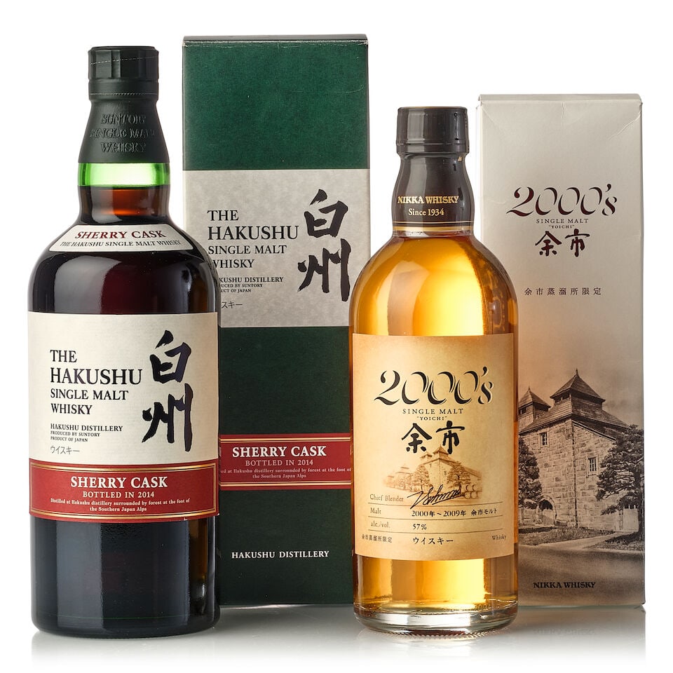 白州 Hakushu Sherry Cask - 2014 Edition (1x 700ml) 余市 Yoichi 2000's (1... (1 of 2)