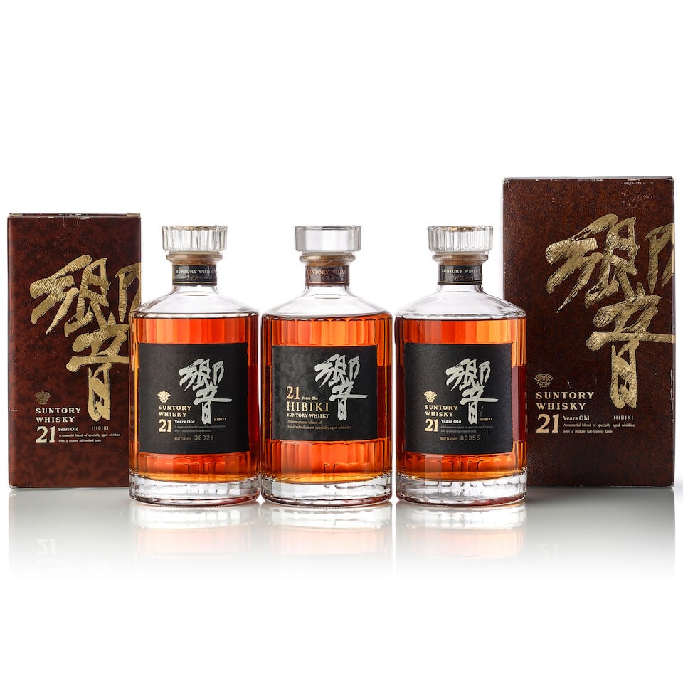 響 Hibiki 21 Year Old (1x 700ml) 響 Hibiki 21 Year Old (1x 700ml) 響 Hibiki 21...: 響 Hibiki 21 Year Old (1x 700ml) Region: Japan Label: good label Alcohol content: 43% ABV Notes: Produced by Suntory Limited. Blended. 響 Hibiki 21 Year Old (1x 700ml) Region: Japan Label: