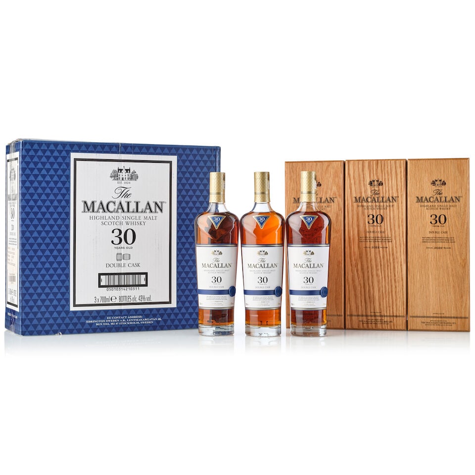 The Macallan 30 Year Old Double Cask 2022 Release, NV (3x 700ml) (1 of 3)