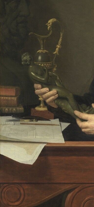 Paire de buires en bronze patiné et doré par André-Antoine Ravrio d'époque E... - 2