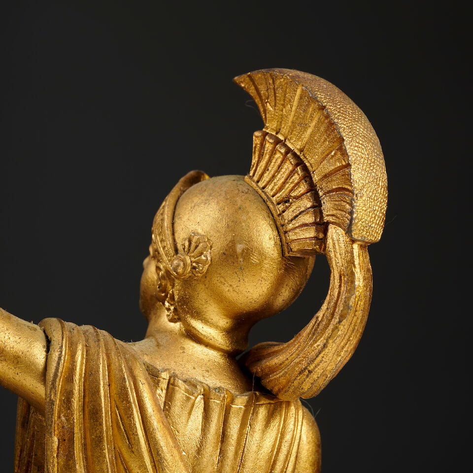 Pendule Jason et la Toison d'or en bronze doré et patiné d'époque Restauration A ... - 3