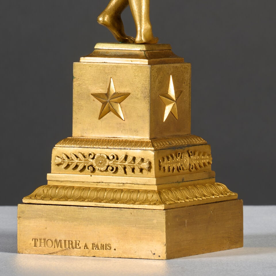 Alour ailé en bronze doré et ciselé signé Thomire d'époque Empire An Em... - 2