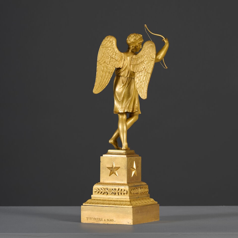 Alour ailé en bronze doré et ciselé signé Thomire d'époque Empire An Em... - 5