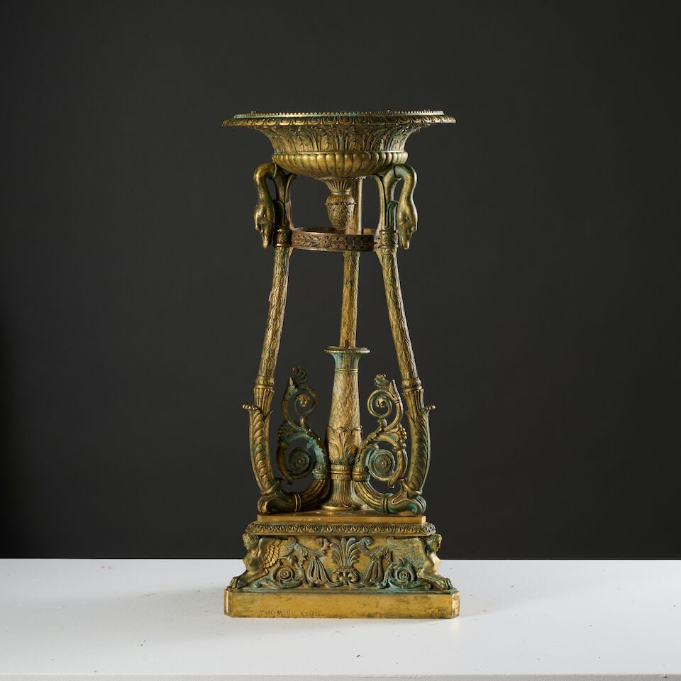 Importante coupe en bronze doré signée Thomire à Paris d'époque Empire An i... (1 of 4)
