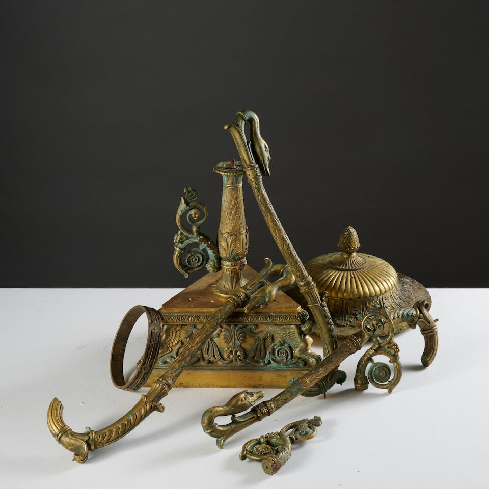 Importante coupe en bronze doré signée Thomire à Paris d'époque Empire An i... - 3