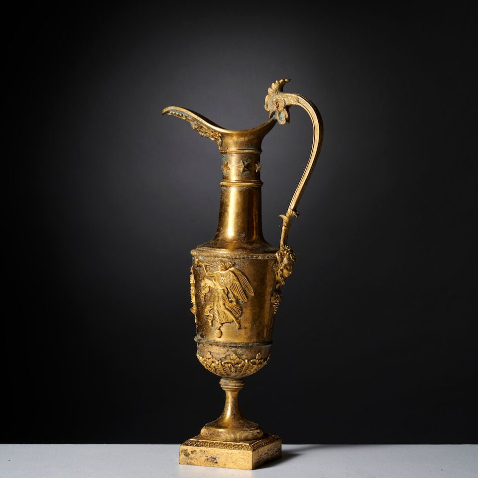 Buire en bronze doré et ciselé attribuée à Claude Galle d'époque Empire... - 2