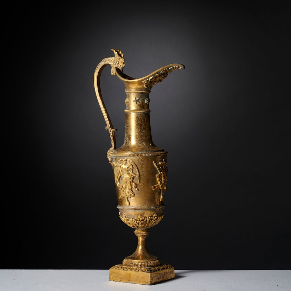 Buire en bronze doré et ciselé attribuée à Claude Galle d'époque Empire... - 3