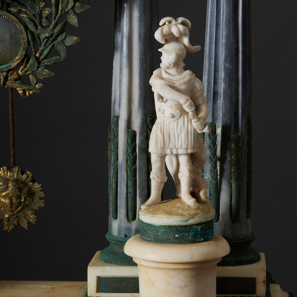 Importante pendule portique à caisse musicale d'époque Louis XVI An important Louis XV... - 4