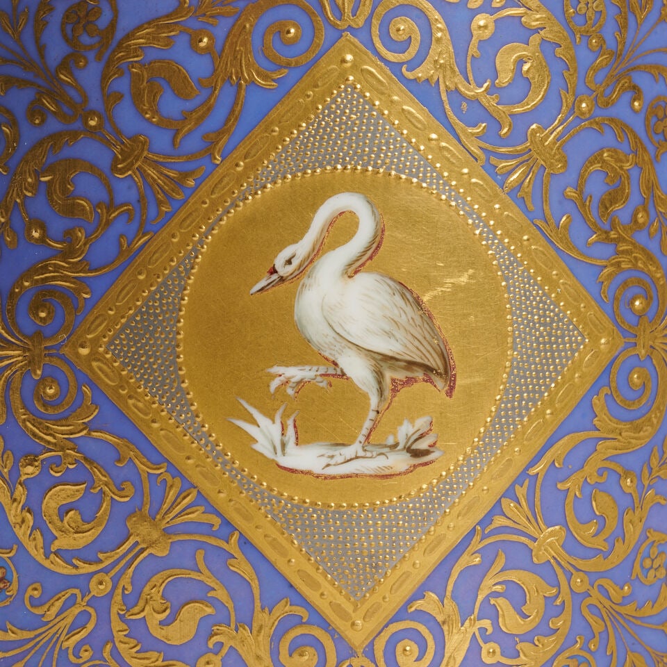 Verseuse à décor biblique en porcelaine de Vienne, début XIXe siècle A Vienn... - 2