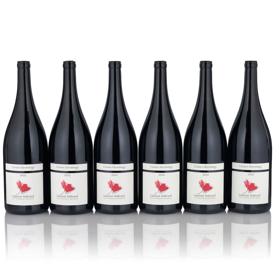 Laurent Habrard, Grande Classique Crozes-Hermitage, 2022 (6 bottles, 1.5L): Laurent Habrard, Grande Classique Crozes-Hermitage, 2022 (6 bottles, 1.5L) Region: Northern Rhône Footnotes: Burgundy This lot is subject to the following lot symbols: • • Zero rated