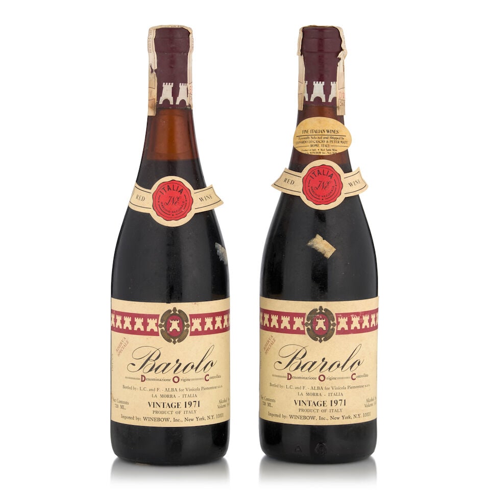Barolo Riserva Speciale La Morra Bottled by LC and F Alba, 1971 (2 bottles, 750ml) (1 of 1)