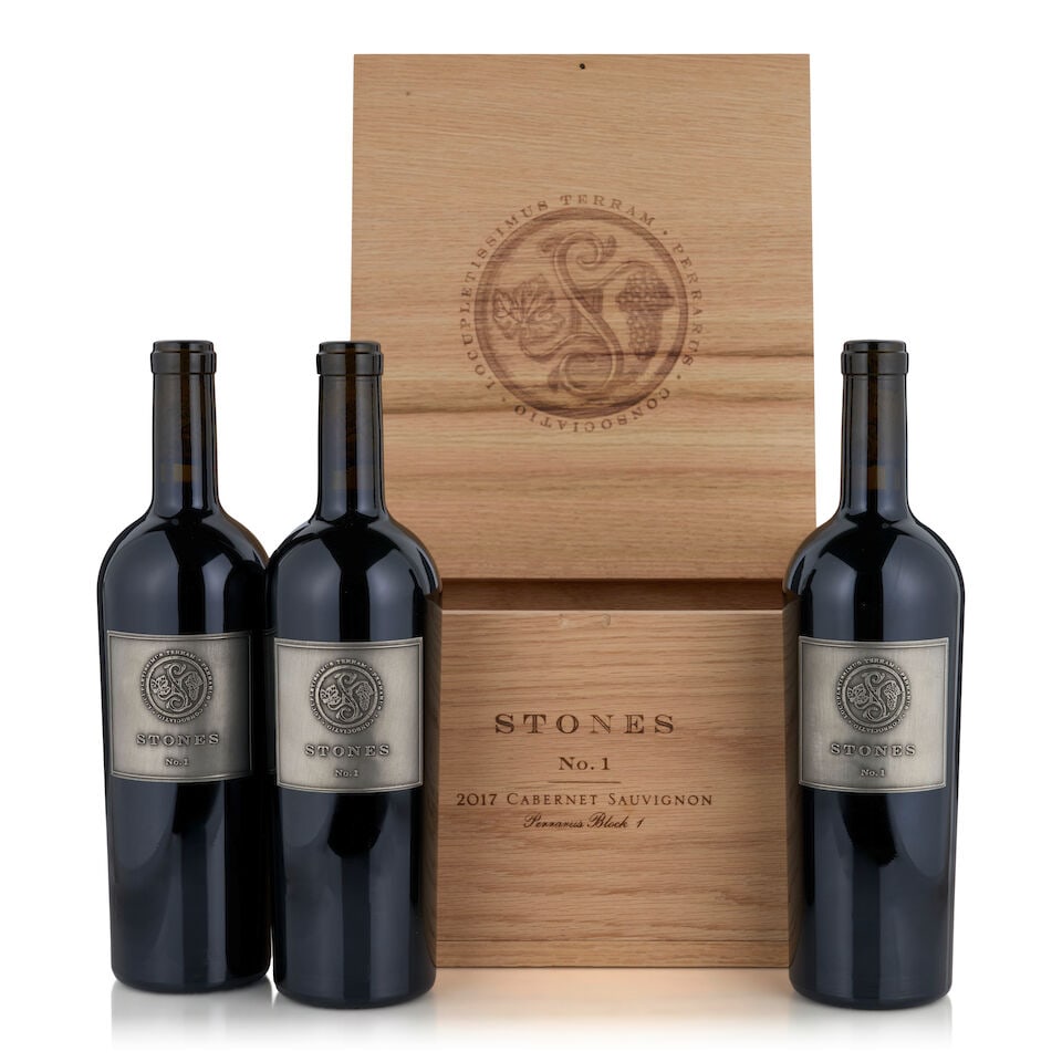 Fairchild Estate, Cabernet Sauvignon Stones No. 1 Perrarus Block 1, 2017 (3 bottles, 750ml): Fairchild Estate, Cabernet Sauvignon Stones No. 1 Perrarus Block 1, 2017 (3 bottles, 750ml) Region: Napa Valley Packaging: original wooden case Footnotes: California This lot is subject to the