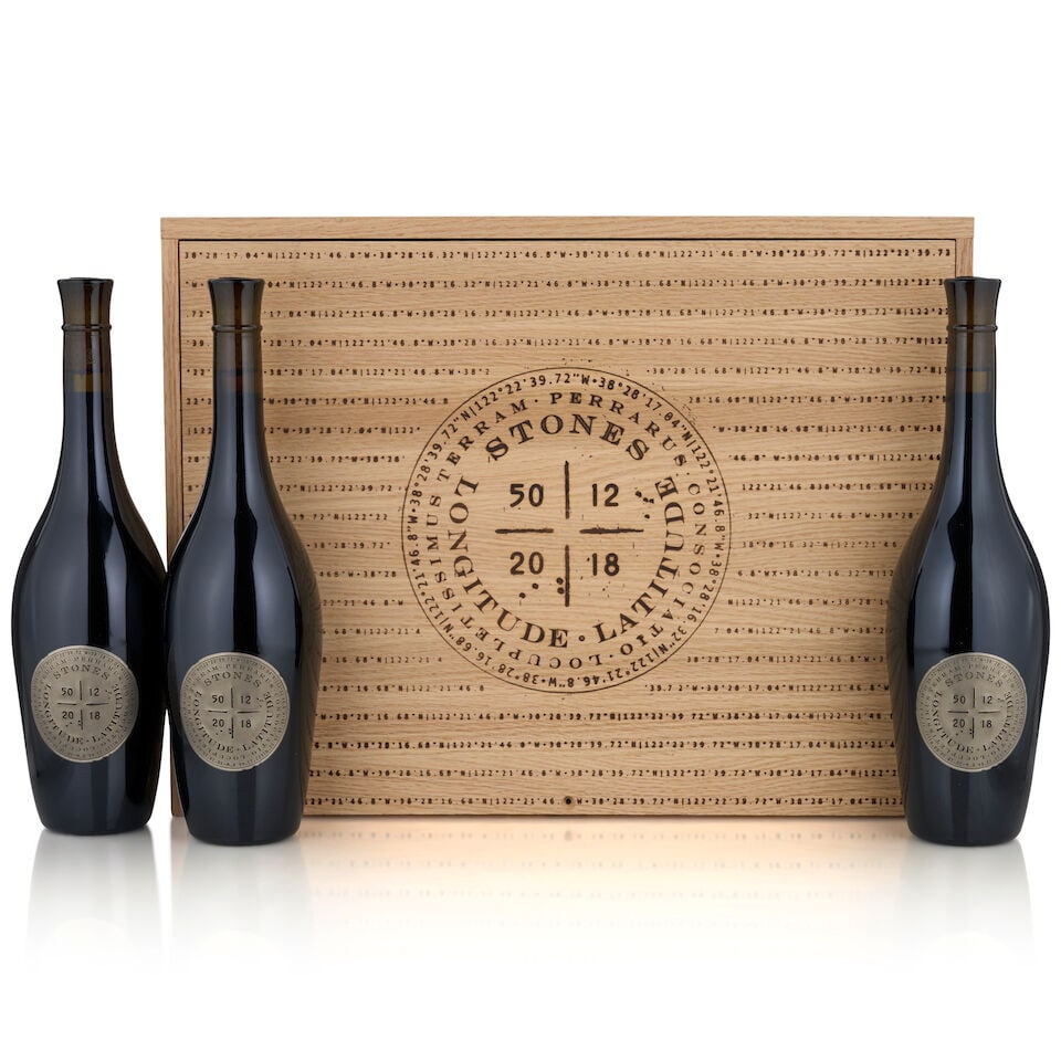 Fairchild Estate, Stones Longitude - Latitude, 2019 (3 bottles, 750ml): Fairchild Estate, Stones Longitude - Latitude, 2019 (3 bottles, 750ml) Region: Napa Valley Packaging: original wooden case Footnotes: California This lot is subject to the following lot symbols: ̶