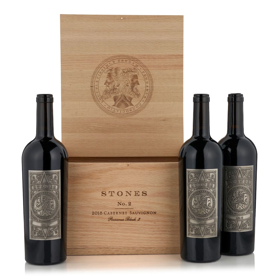 Fairchild Estate, Cabernet Sauvignon Stones No. 2 Perrarus Block 2, 2018 (3 bottles, 750ml): Fairchild Estate, Cabernet Sauvignon Stones No. 2 Perrarus Block 2, 2018 (3 bottles, 750ml) Region: Napa Valley Packaging: original wooden case Footnotes: California This lot is subject to the followi