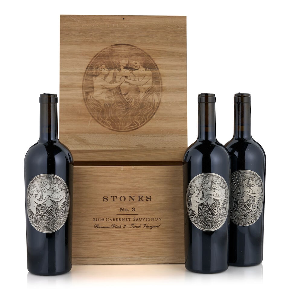 Fairchild Estate, Cabernet Sauvignon Stones No. 3 Perrarus Block 3 Tench Vineyard, 2016 (3 bottl...: Fairchild Estate, Cabernet Sauvignon Stones No. 3 Perrarus Block 3 Tench Vineyard, 2016 (3 bottles, 750ml) Region: Napa Valley Packaging: original wooden case Footnotes: California This lot is subject