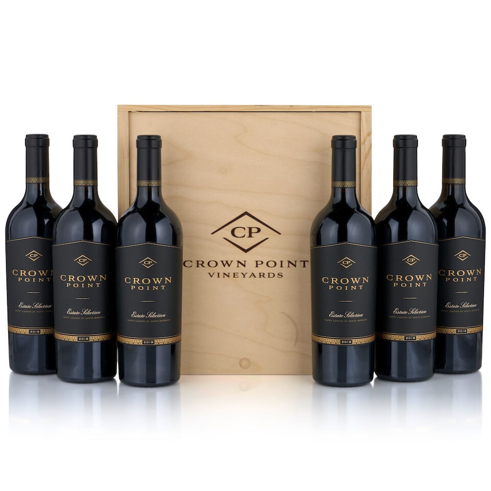 Crown Point, Estate Selection, 2018 (6 bottles, 750ml): Crown Point, Estate Selection, 2018 (6 bottles, 750ml) Region: Santa Barbara Packaging: original wooden case Footnotes: California This lot is subject to the following lot symbols: • •