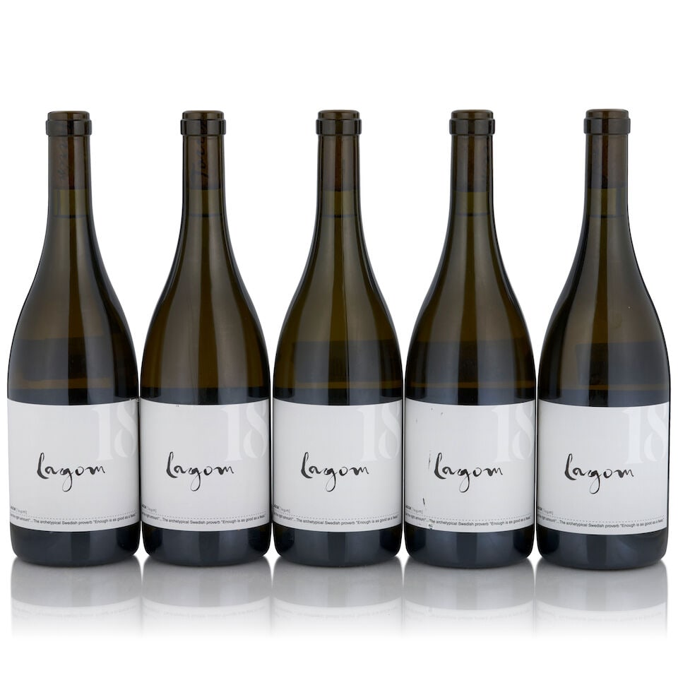 Lagom, Chardonnay Spanish Springs Vineyard, 2018 (5 bottles, 750ml): Lagom, Chardonnay Spanish Springs Vineyard, 2018 (5 bottles, 750ml) Region: Paso Robles Label: one scuffed, two nicked Footnotes: California This lot is subject to the following lot symbols:
