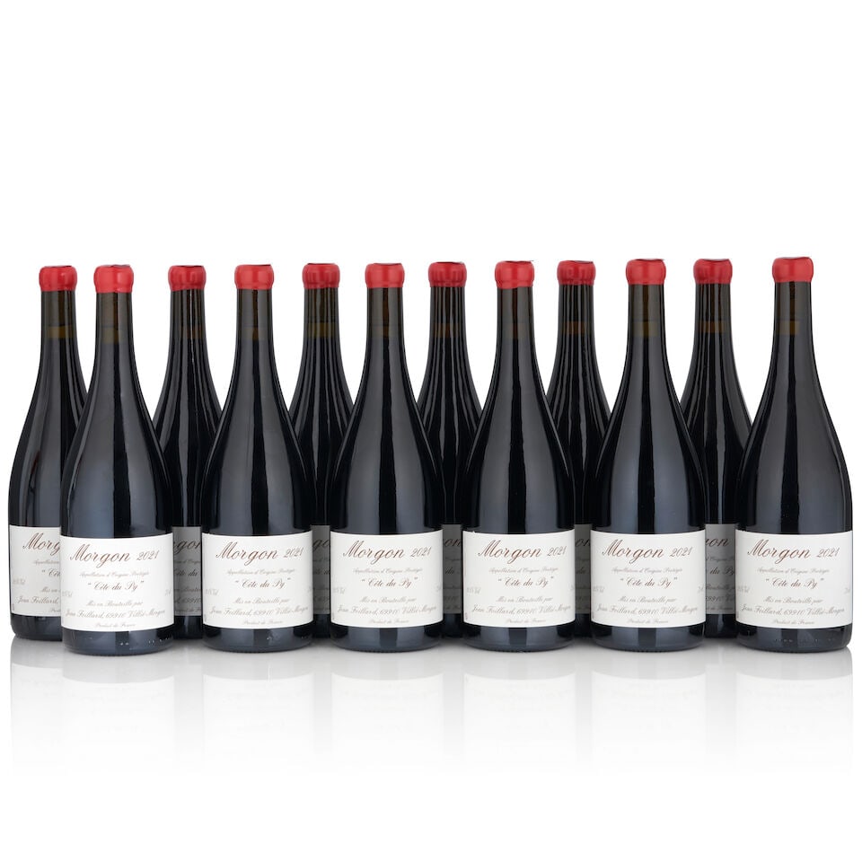 Jean Foillard, Morgon Côte du Py, 2021 (12 bottles, 750ml): Jean Foillard, Morgon Côte du Py, 2021 (12 bottles, 750ml) Region: Beaujolais Packaging: original cardboard case This lot is subject to the following lot symbols: • • Zero rated for
