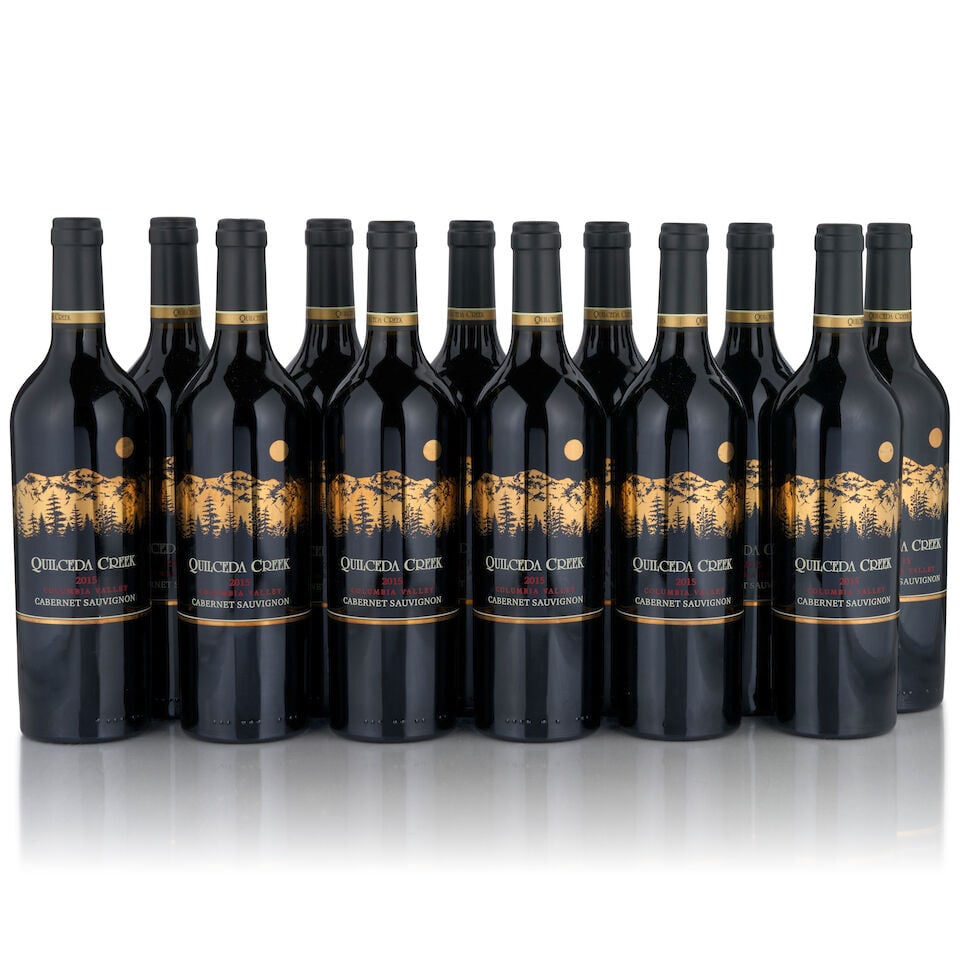 Quilceda Creek Cabernet Sauvignon, 2015 (12 bottles, 750ml): Quilceda Creek Cabernet Sauvignon, 2015 (12 bottles, 750ml) Region: Washington Packaging: original cardboard case This lot is subject to the following lot symbols: • • Zero rated for tax, 