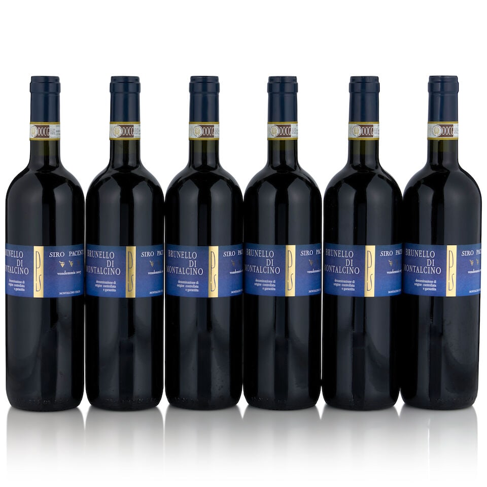Siro Pacenti, Brunello di Montalcino, 2007 (6 bottles, 750ml): Siro Pacenti, Brunello di Montalcino, 2007 (6 bottles, 750ml) Region: Tuscany Packaging: original cardboard case Footnotes: Italy This lot is subject to the following lot symbols: • •