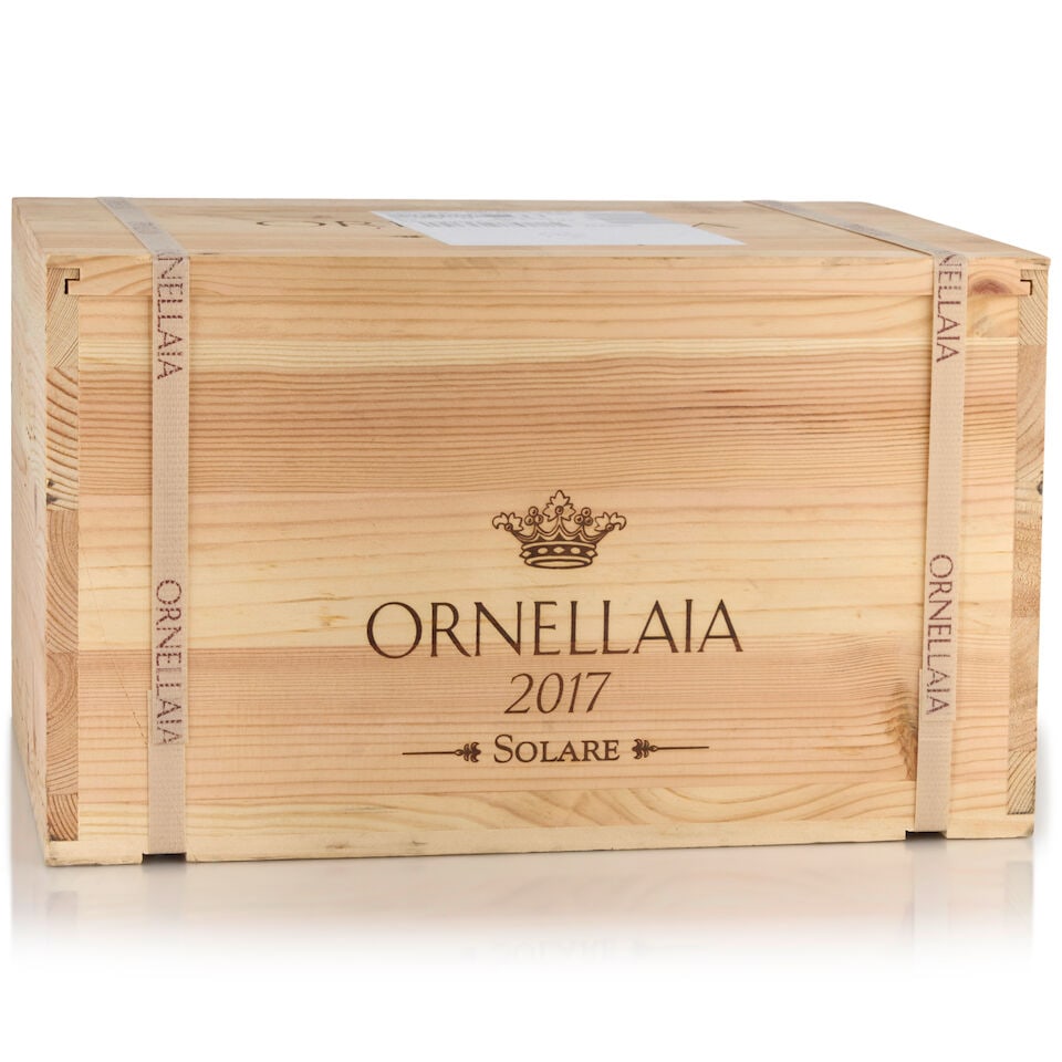 Tenuta dell'Ornellaia, Ornellaia Solare, 2017 (6 bottles, 750ml): Tenuta dell'Ornellaia, Ornellaia Solare, 2017 (6 bottles, 750ml) Region: Tuscany Packaging: original wooden case, banded Footnotes: Italy This lot is subject to the following lot symbols: