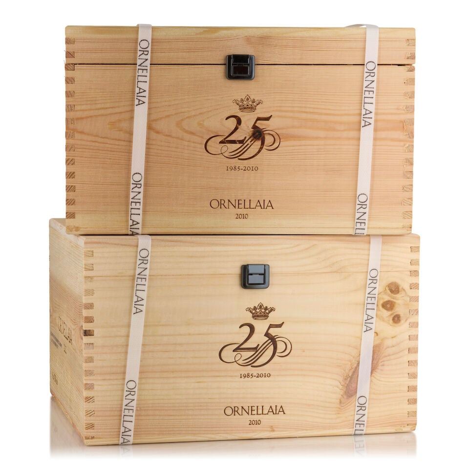Tenuta dell'Ornellaia, Ornellaia La Celebrazione, 2010 (12 bottles, 750ml): Tenuta dell'Ornellaia, Ornellaia La Celebrazione, 2010 (12 bottles, 750ml) Region: Tuscany Packaging: two 6-pack original wooden cases, banded Footnotes: Italy This lot is subject to the following